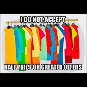 No half price offers